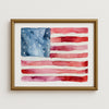 American Flag - Watercolor Art Print