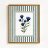 Blue & Purple Watercolor Wildflowers - Set of 4