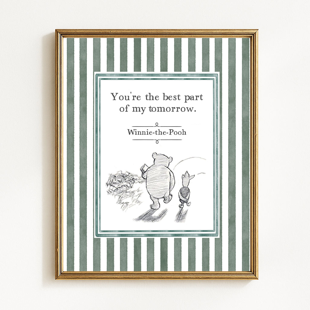 Winnie-the-Pooh - Set of 3 Original Sketches & Quotes