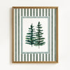 Watercolor Evergreen Pine Trees - Set of 2