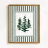 Watercolor Evergreen Pine Trees - Set of 2