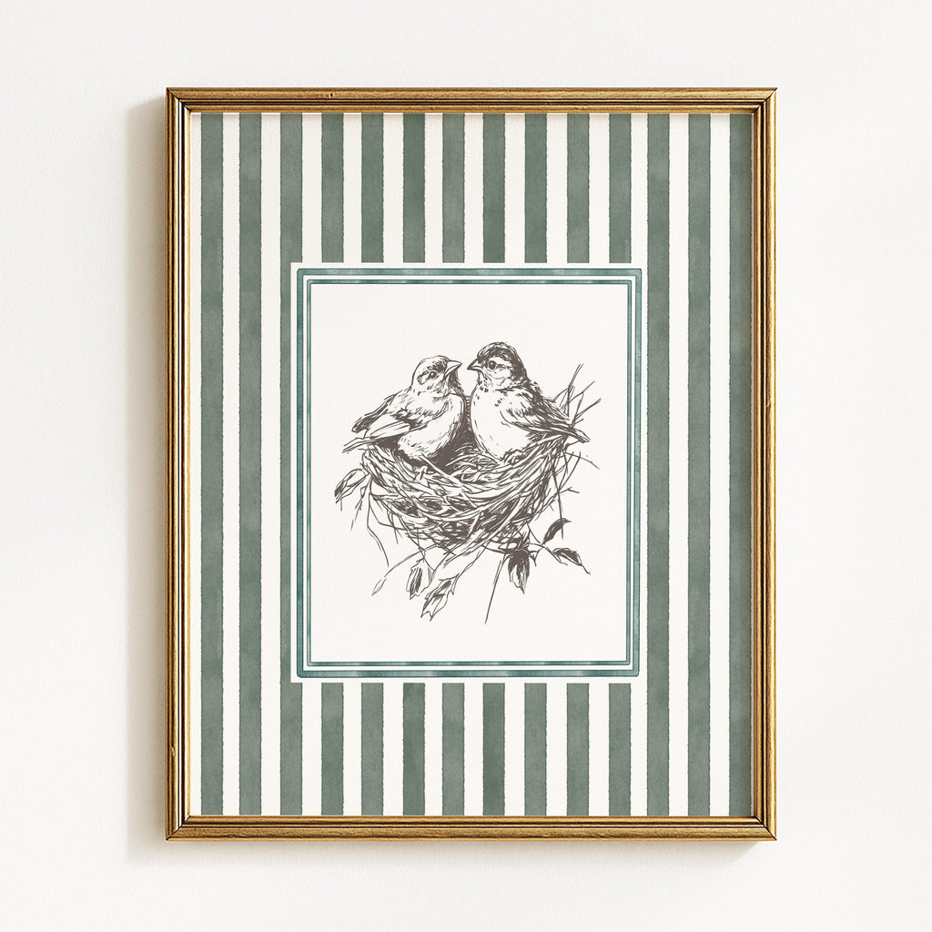 Vintage Woodland Animal Sketches - Set of 4