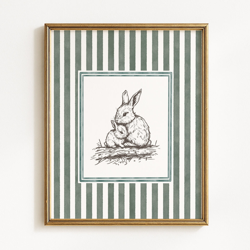 Vintage Woodland Animal Sketches - Set of 4