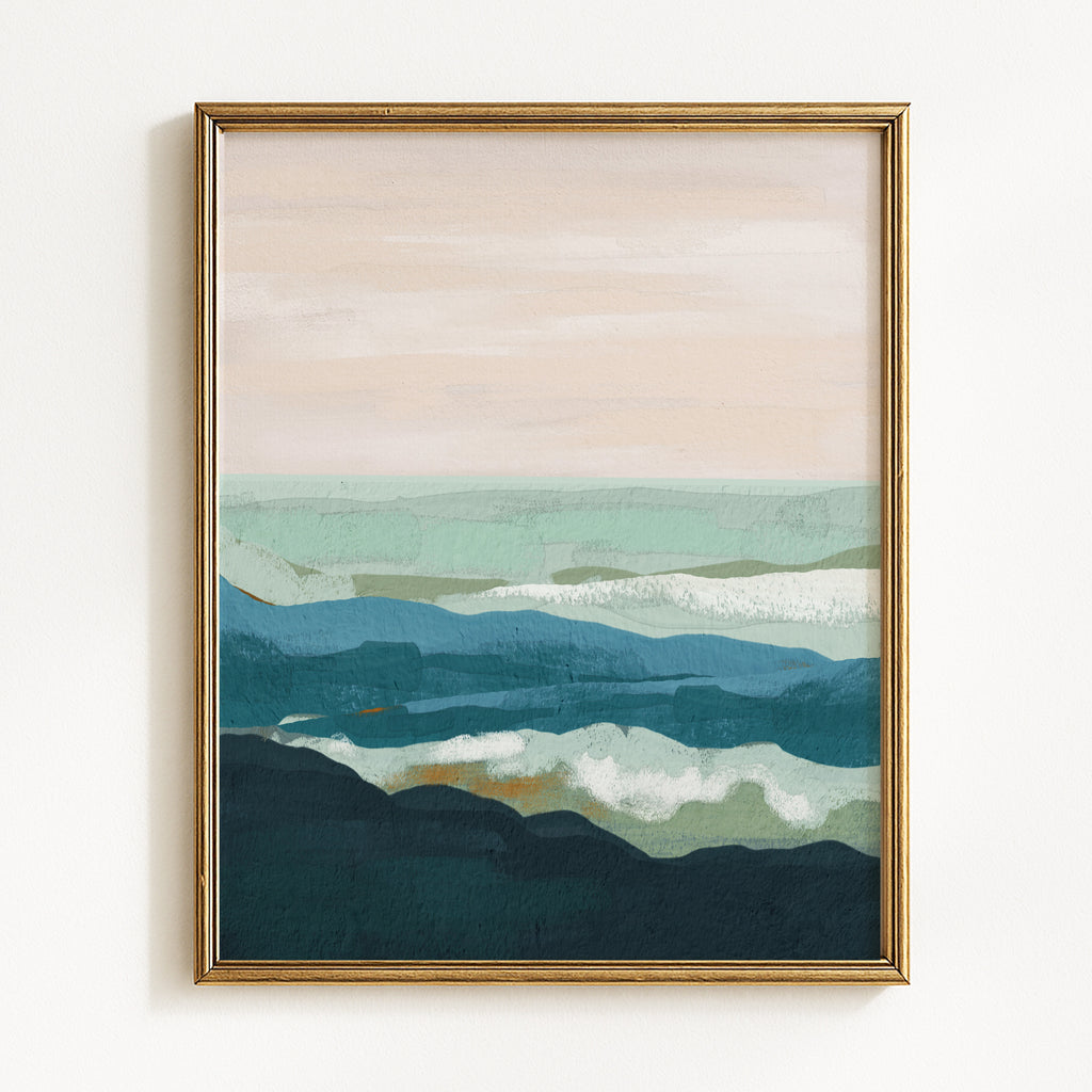 Watercolor Coastal Seascapes - Set of 2