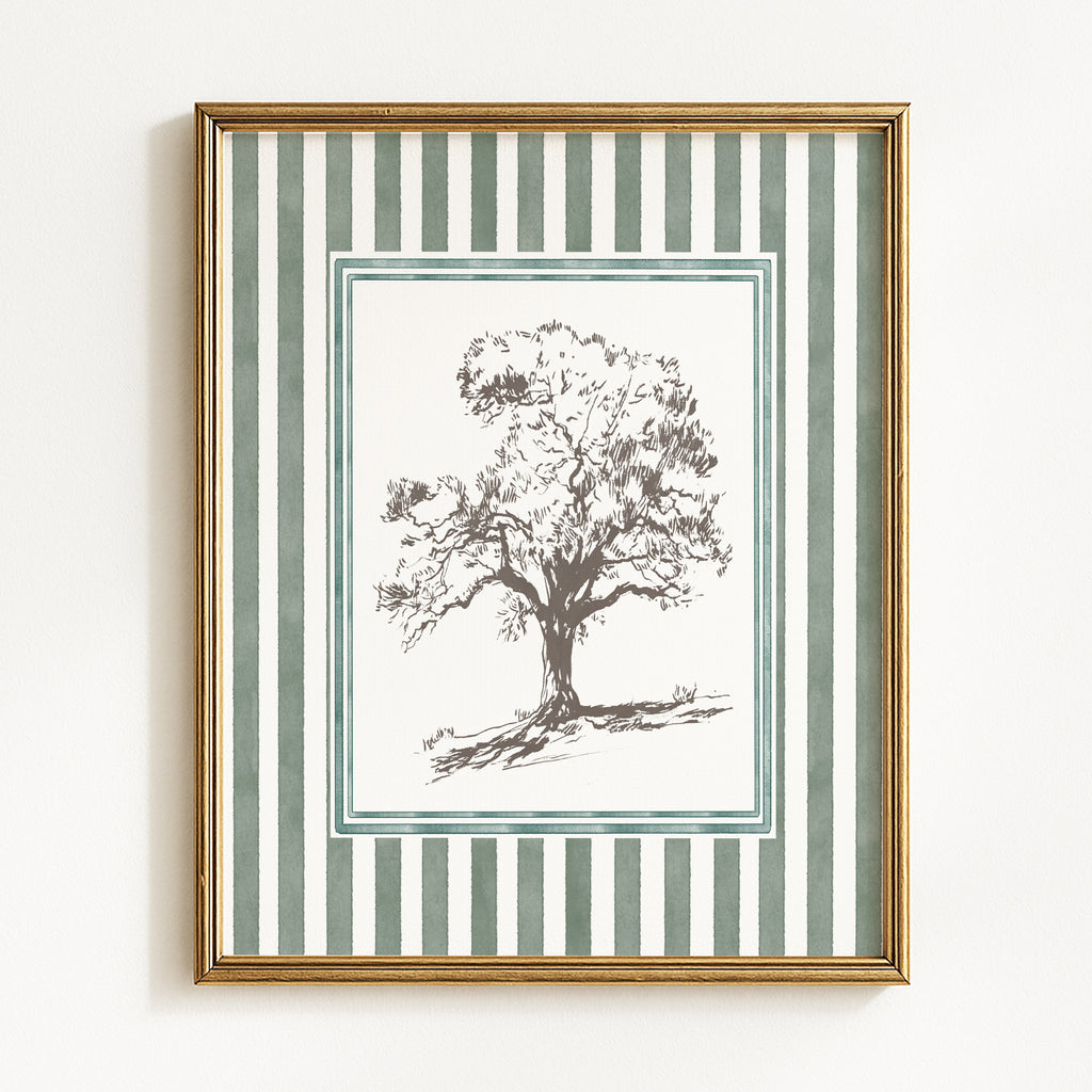 Vintage Woodland Botanical Sketches - Set of 4