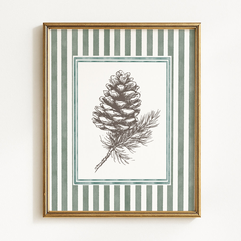 Vintage Woodland Botanical Sketches - Set of 4