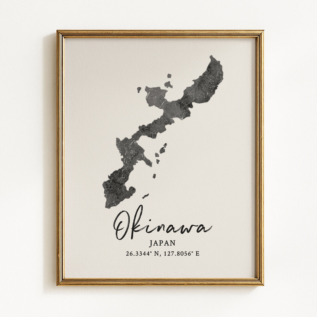 Okinawa Japan Map