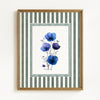 Blue & Purple Watercolor Wildflowers - Set of 4