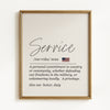 Definition Print - Service