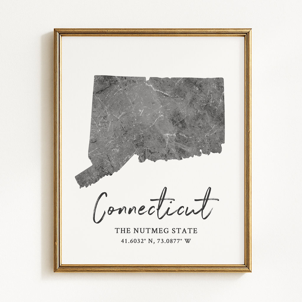 Connecticut State Map