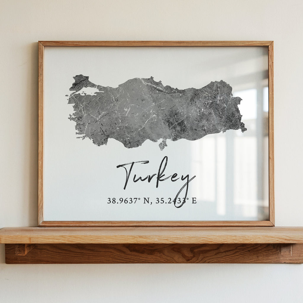 Turkey Country Map