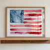 American Flag - Watercolor Art Print