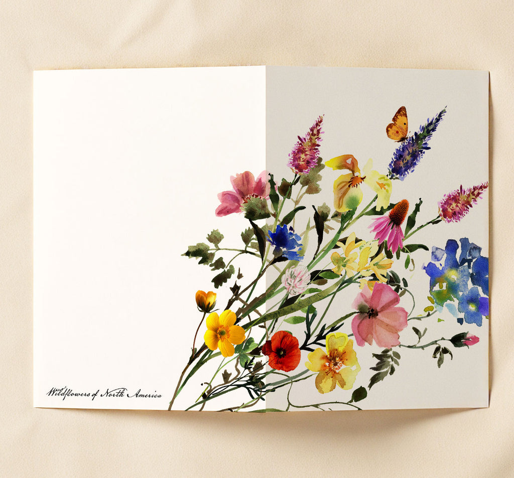 Wildflower Greeting Cards w/ Envelopes - Set of 8