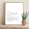 Definition Print - Grace