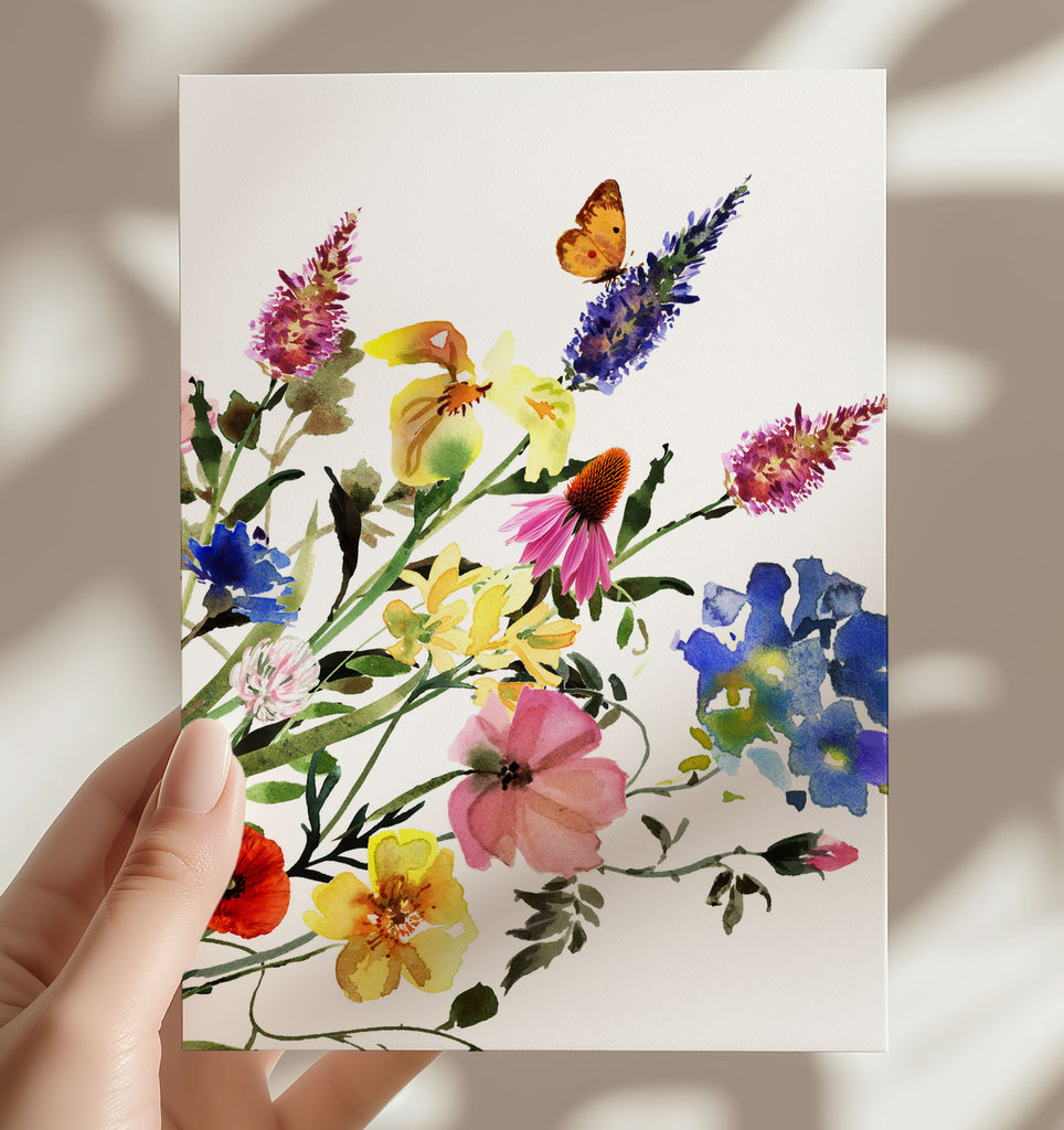 Wildflower Greeting Cards w/ Envelopes - Set of 8
