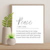 Definition Print - Peace