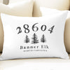 Mountain/Lake Town Zip Code Personalized Pillow