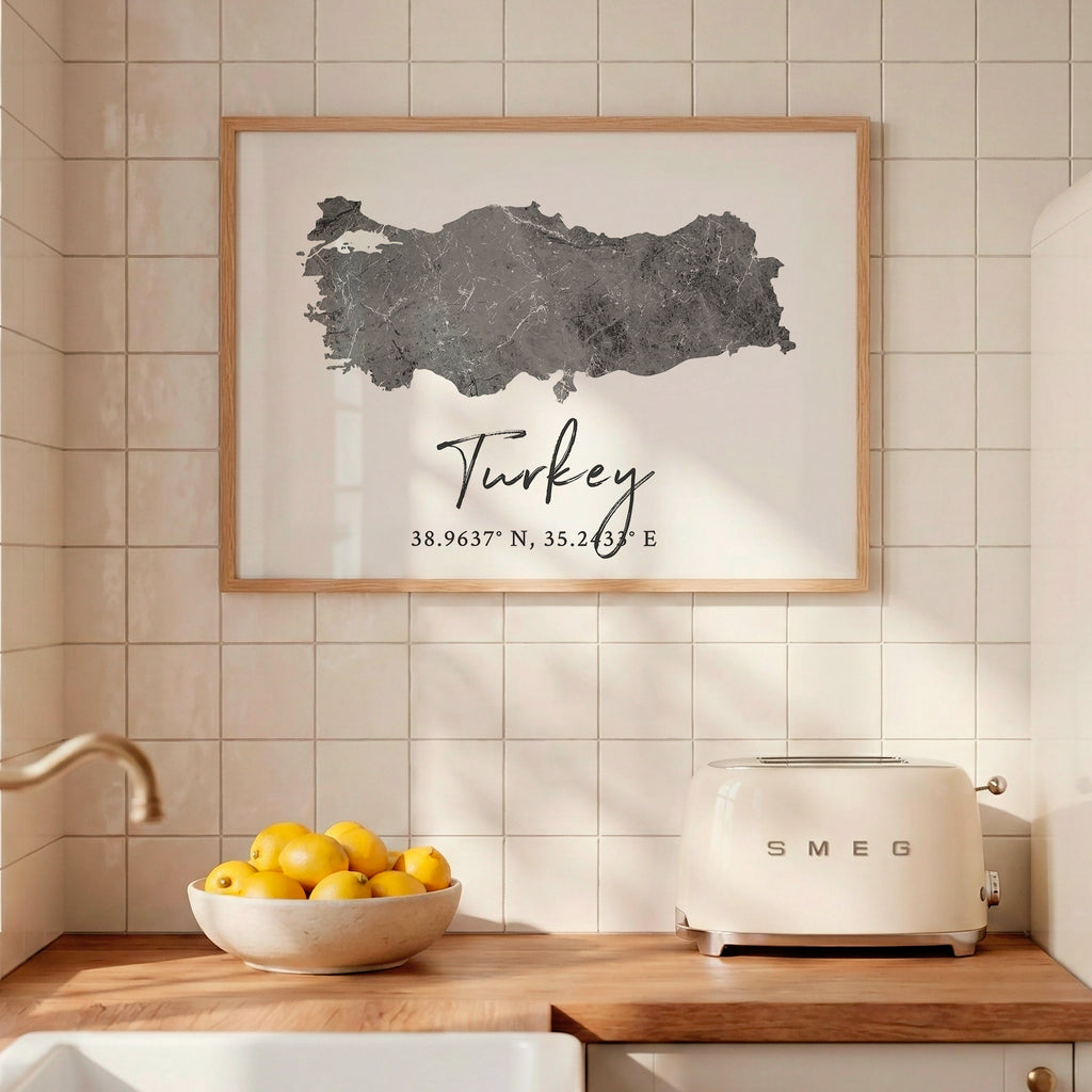 Turkey Country Map