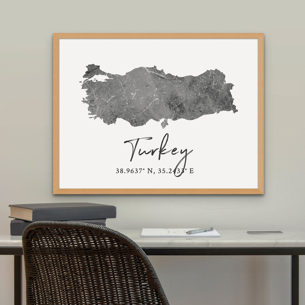 Turkey Country Map