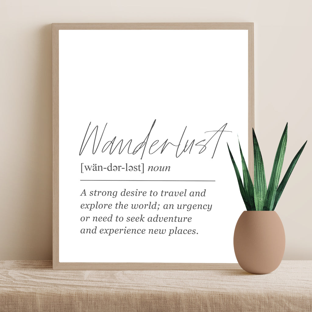 Definition Print - Wanderlust