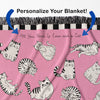 Cat Lovers Woven Cotton Blanket