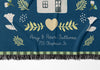 Home Sweet Home Woven Cotton Blanket