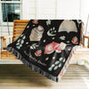 Book Lovers Woven Throw Blanket