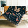 Butterflies Woven Throw Blanket