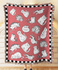 Cat Lovers Woven Cotton Blanket