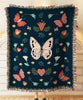 Butterflies Woven Throw Blanket