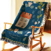 Home Sweet Home Woven Cotton Blanket