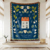 Home Sweet Home Woven Cotton Blanket