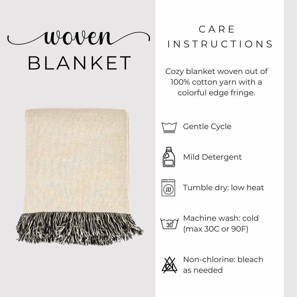Silly Goose Woven Cotton Blanket