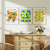 Modern Abstract Fruits - Set of 3 Exhibition Prints