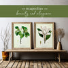 Vintage Floral Magnolias - Set of 2