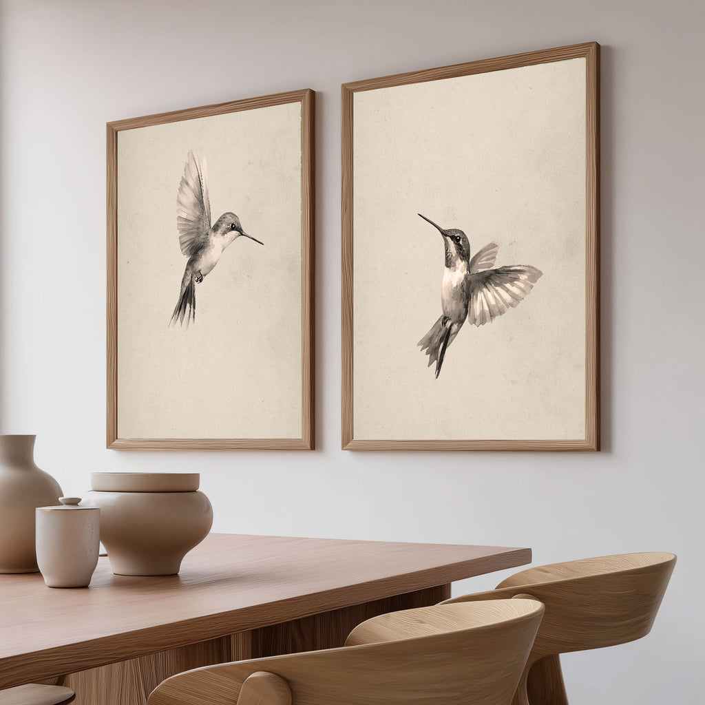 Vintage Hummingbirds - Set of 2