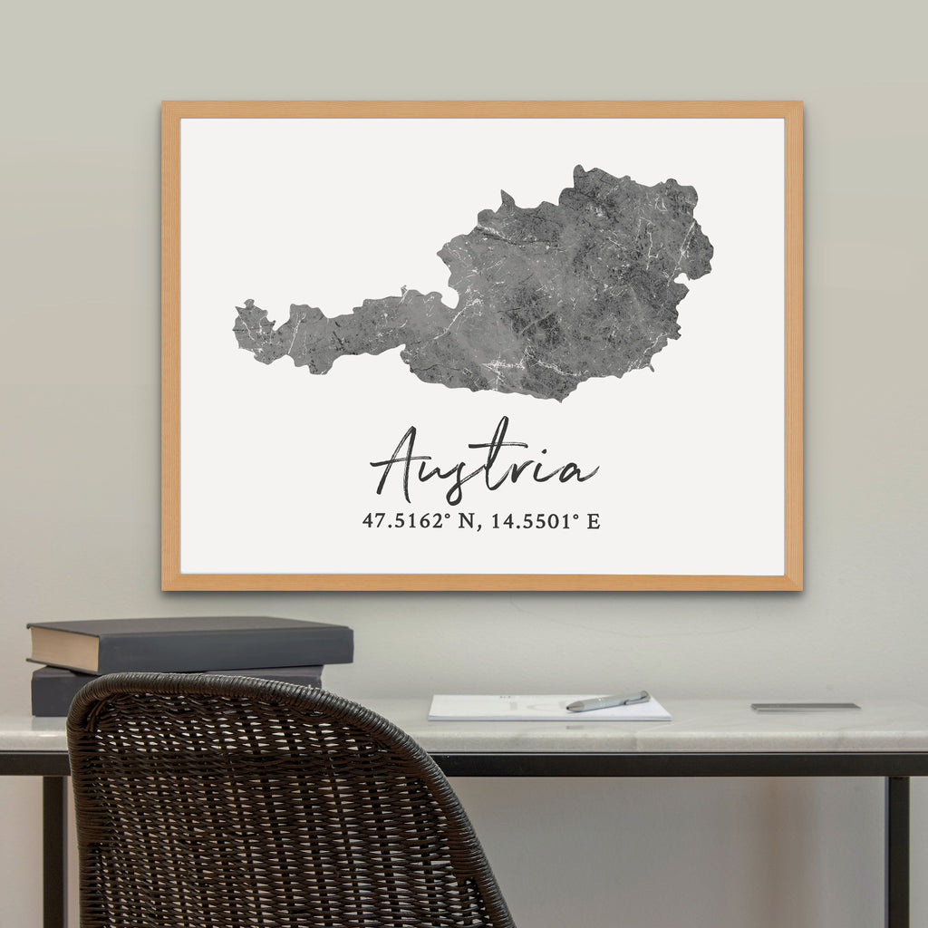 Austria Country Map