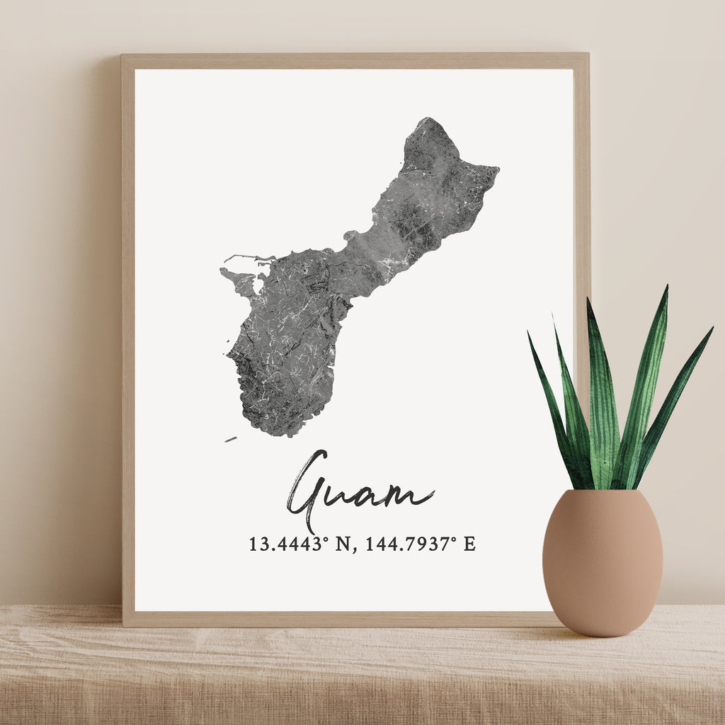Guam US Territory Map