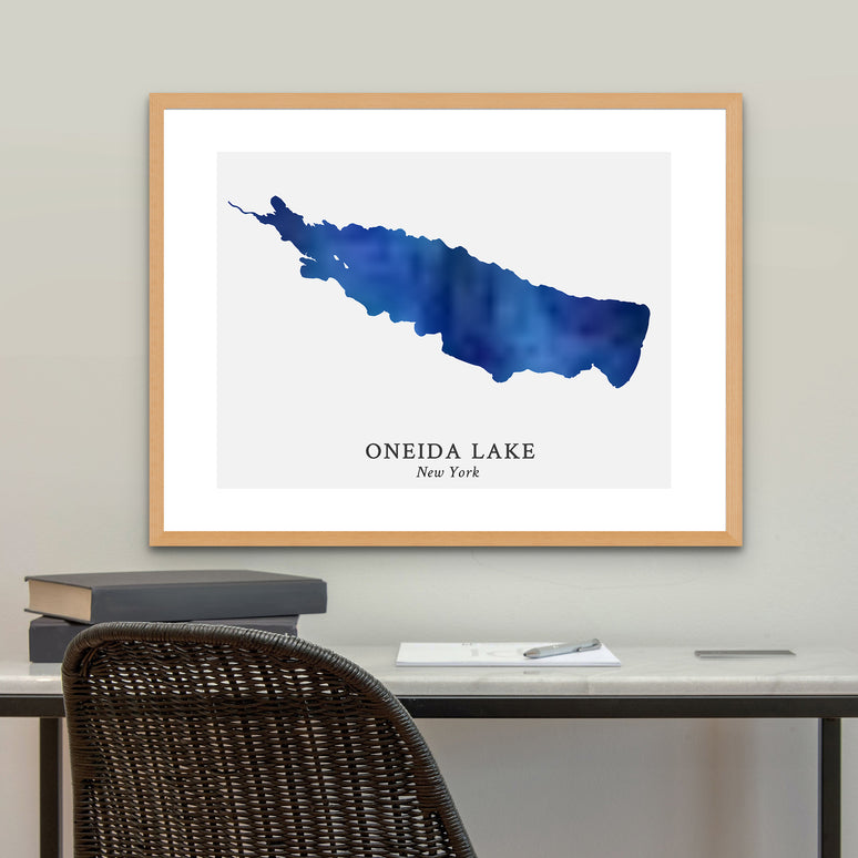 New York - Oneida Lake Map – Westbrook Print Shop