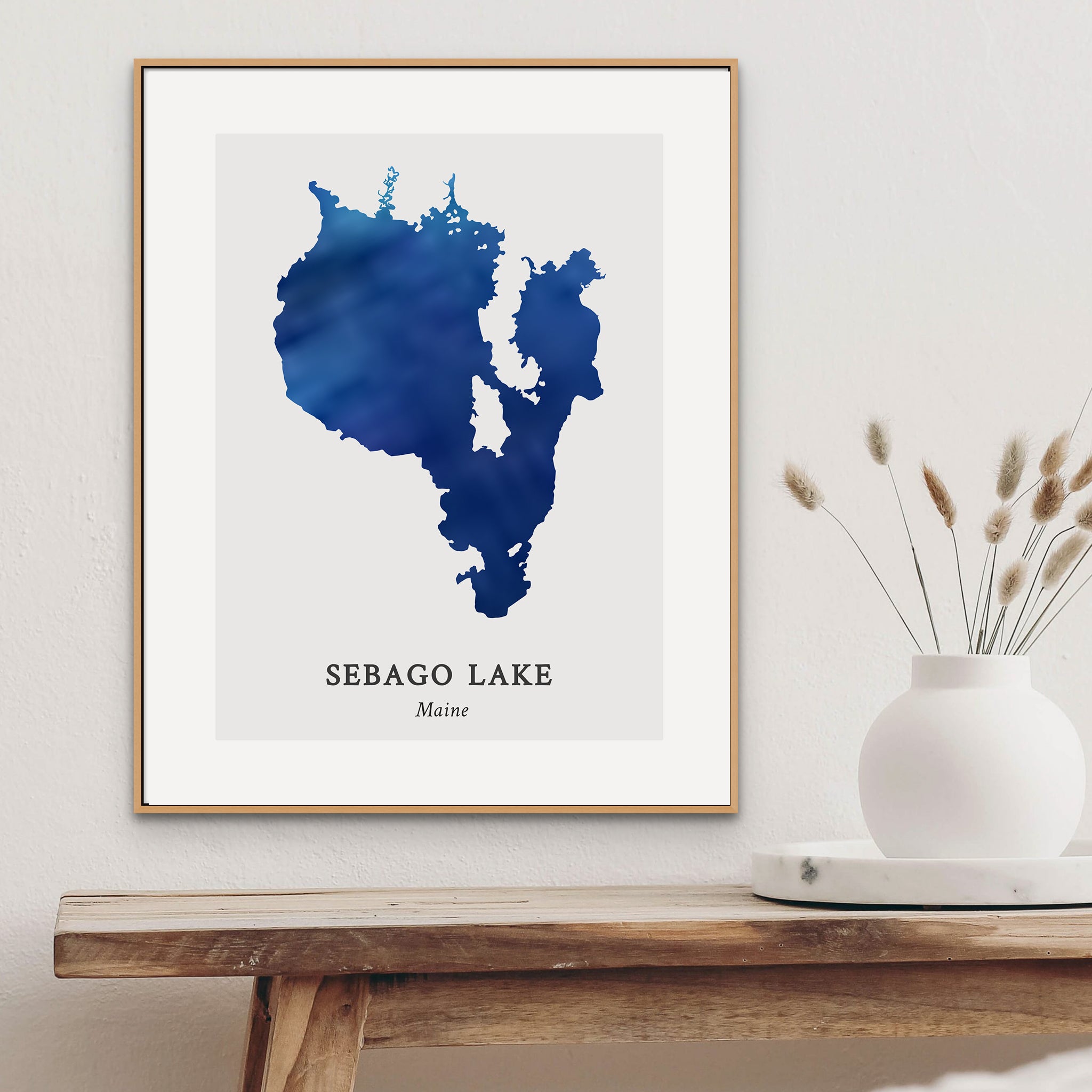 Maine - Sebago Lake Map