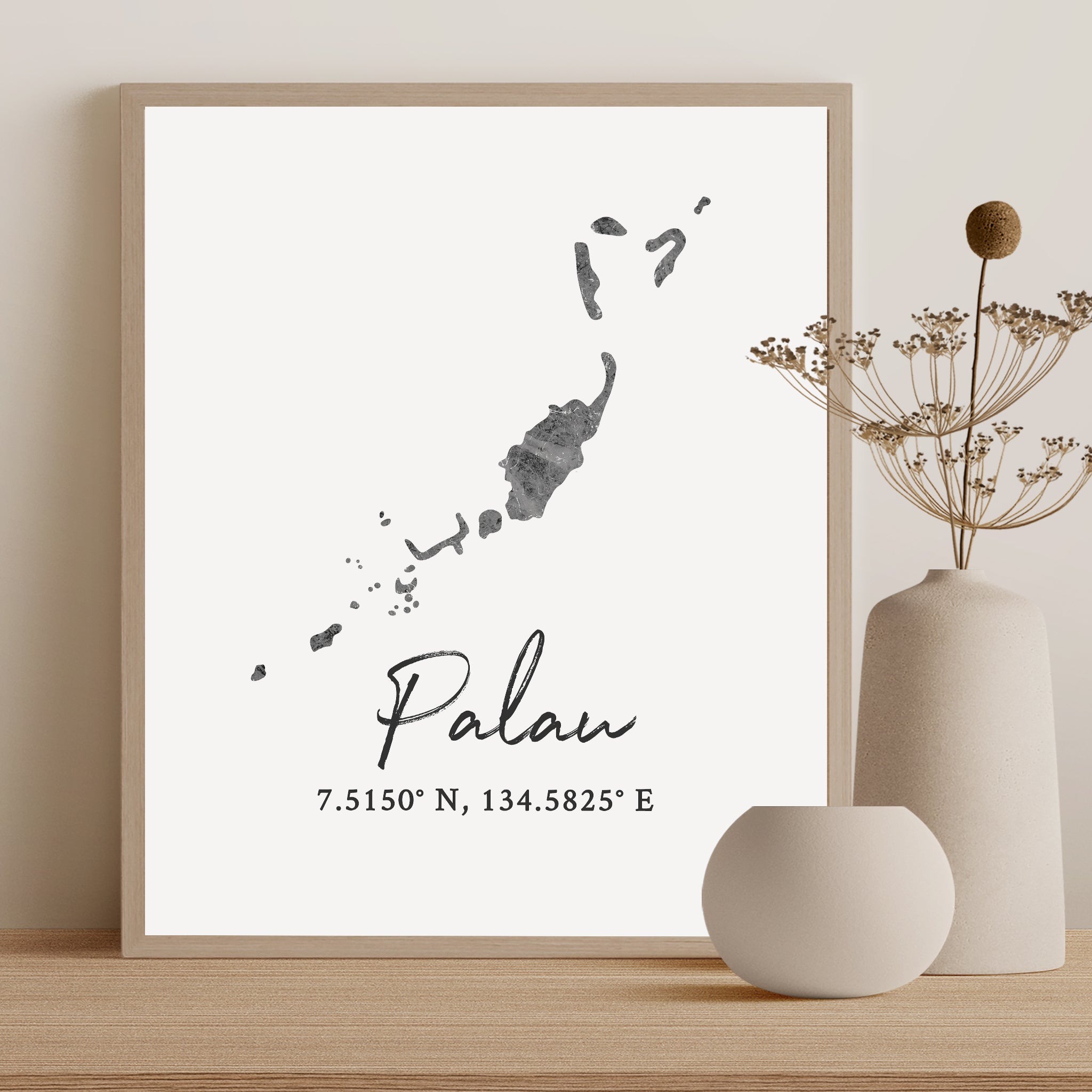 Palau Country Map