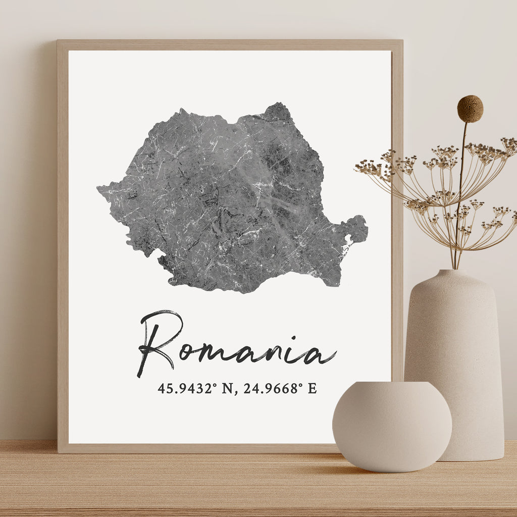 Romania Country Map