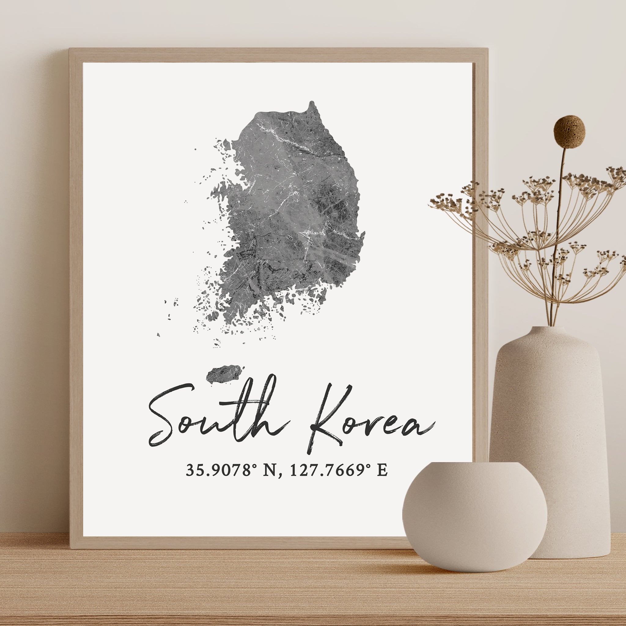 South Korea Country Map