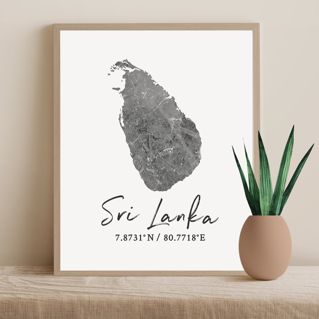Sri Lanka Country Map
