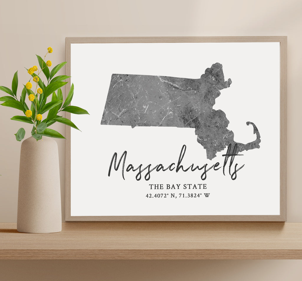 Massachusetts State Map