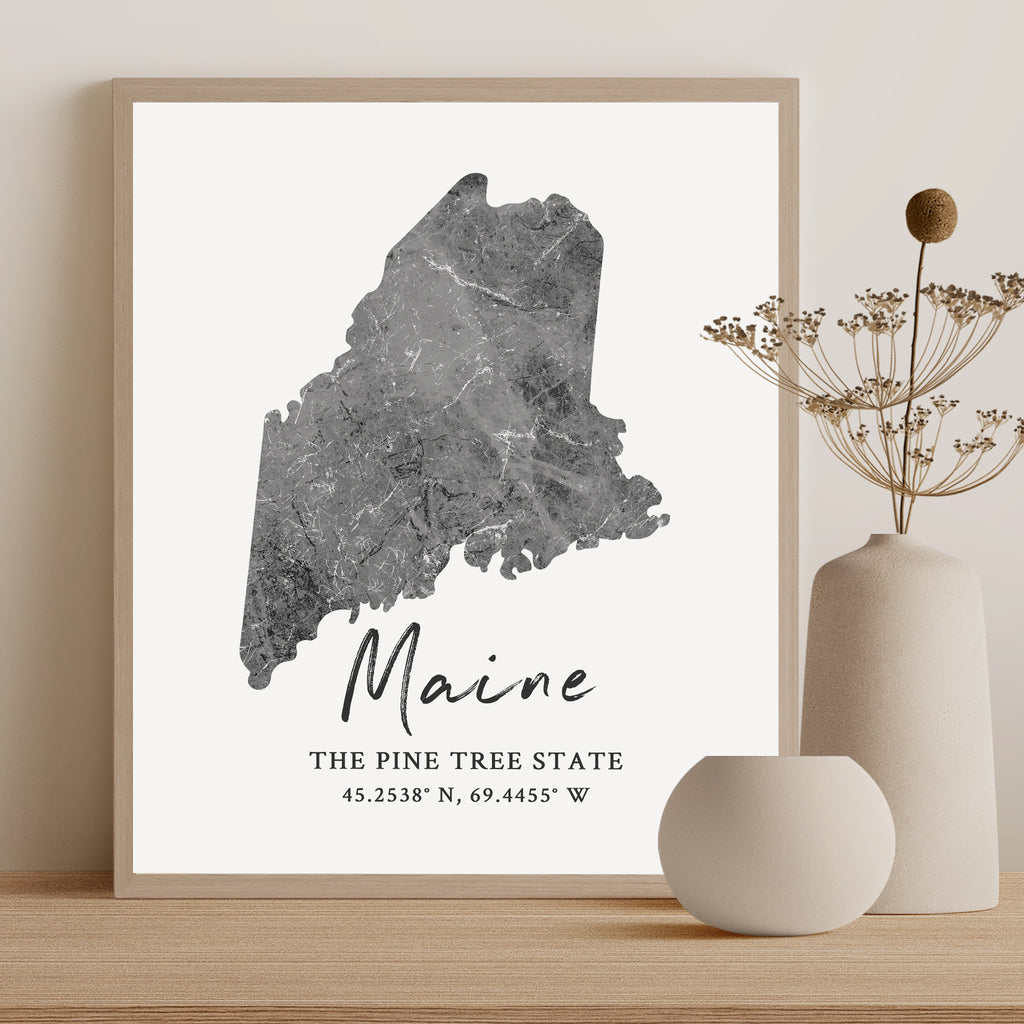 Maine State Map