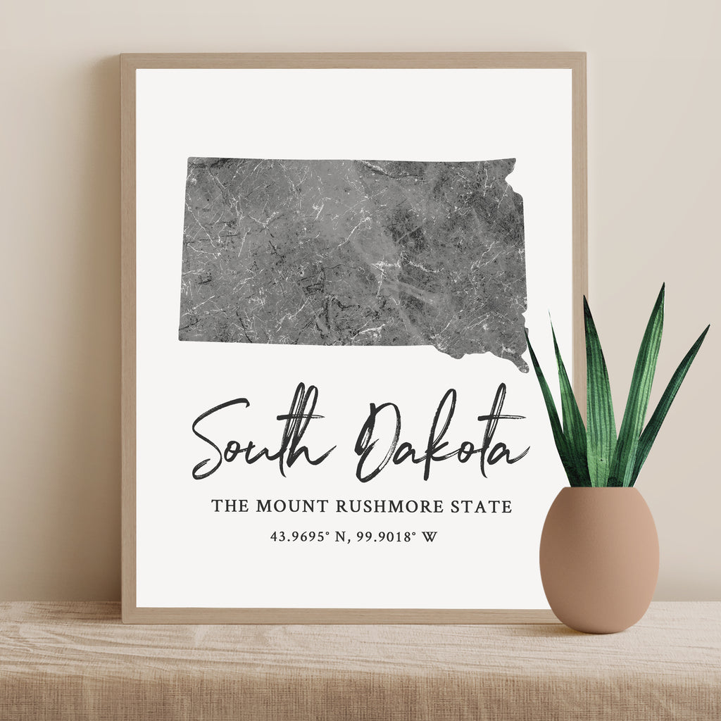 South Dakota State Map