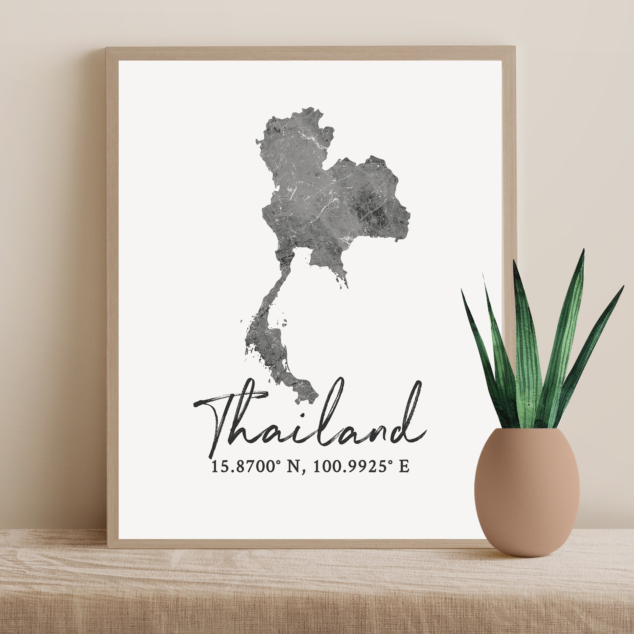 Thailand Country Map