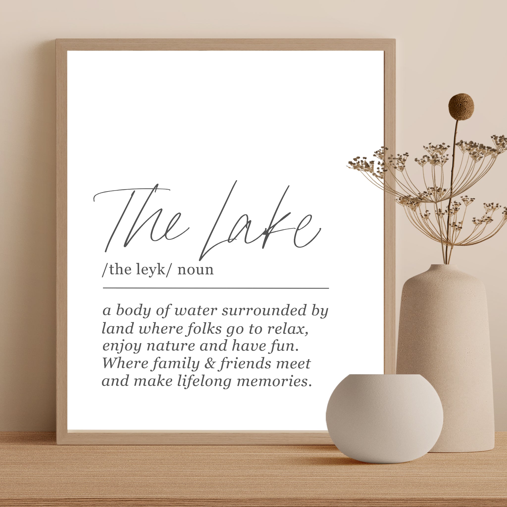 Definition Print - The Lake